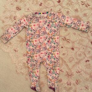 Magnetic Me Pink Floral Kids Footie